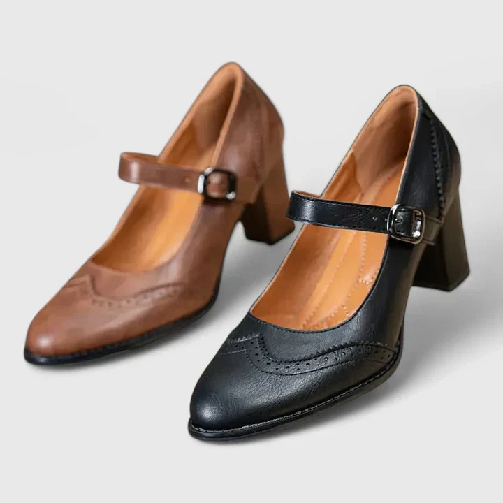 Meredith | Women's Mary Jane Block Heel Shoes - Image 7