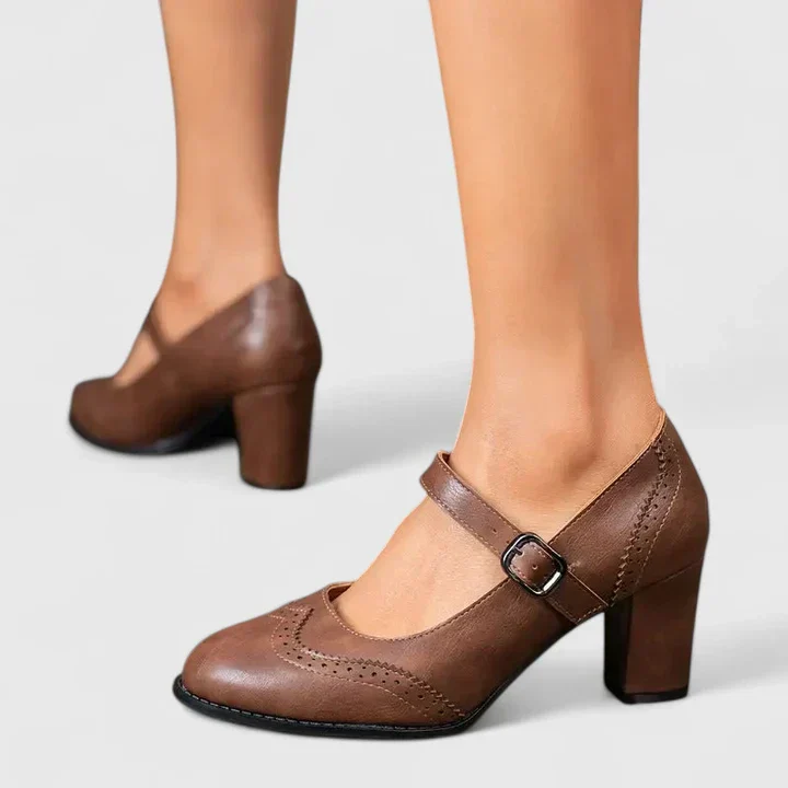 Meredith | Women's Mary Jane Block Heel Shoes - Image 8