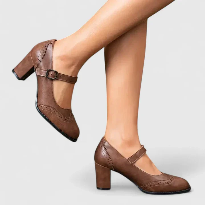 Meredith | Women's Mary Jane Block Heel Shoes - Image 9