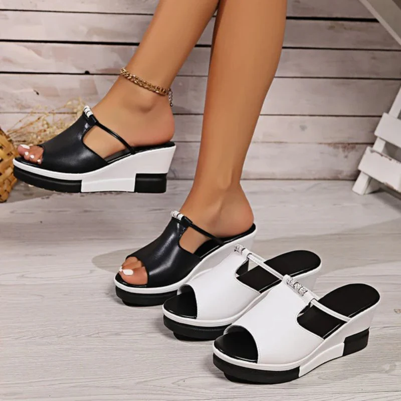 Minerva | Women's Platform T-Bar Sandals - Image 4