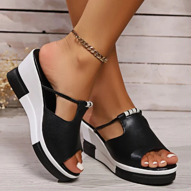 Minerva | Women's Platform T-Bar Sandals - Image 6