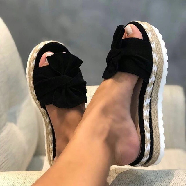 Nina | Women's Woven Wedge Sandals - Image 2