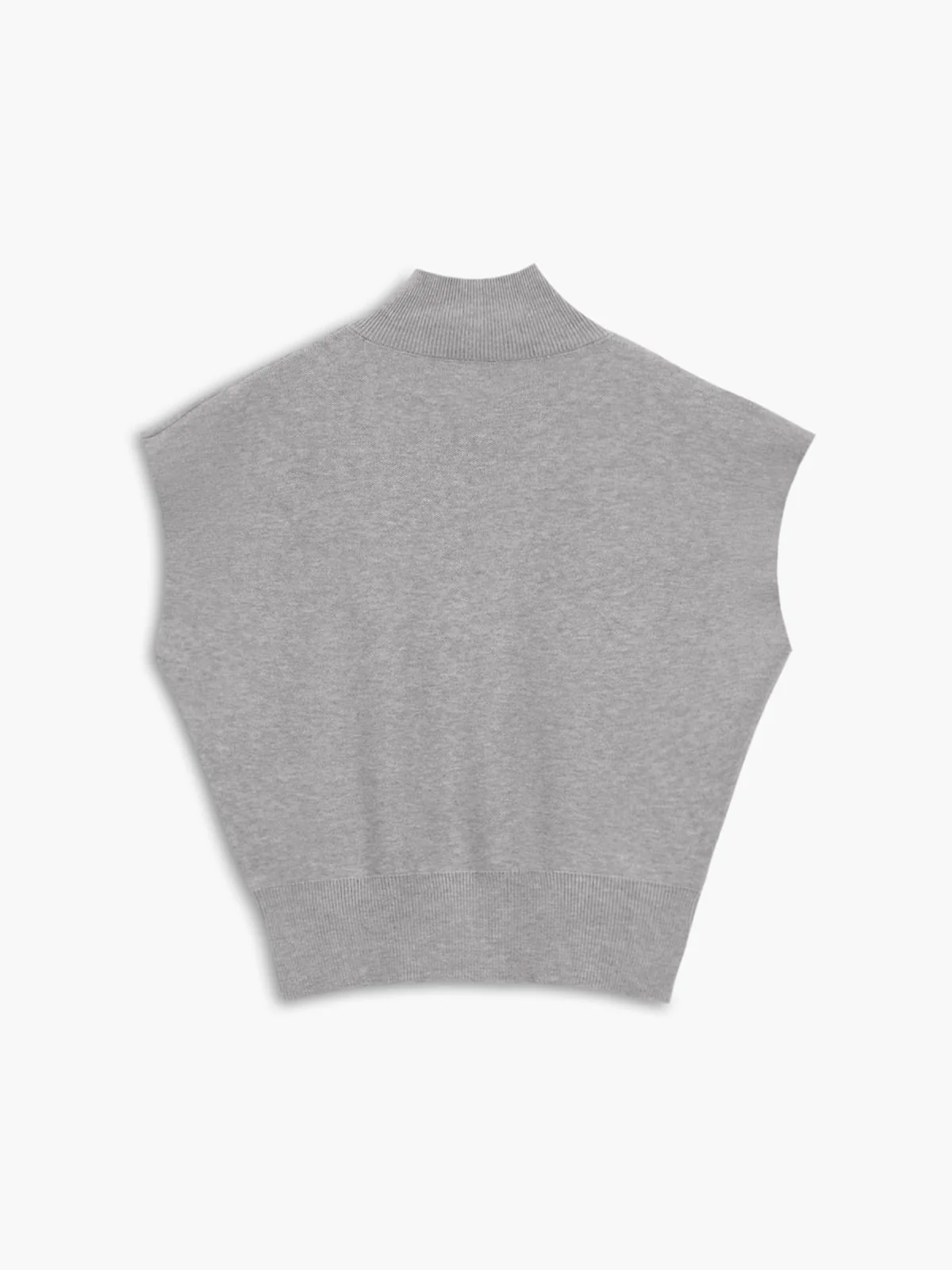 Noira | Women's Mock Neck Sleeveless Top Padded Shoulder Vest - Image 21