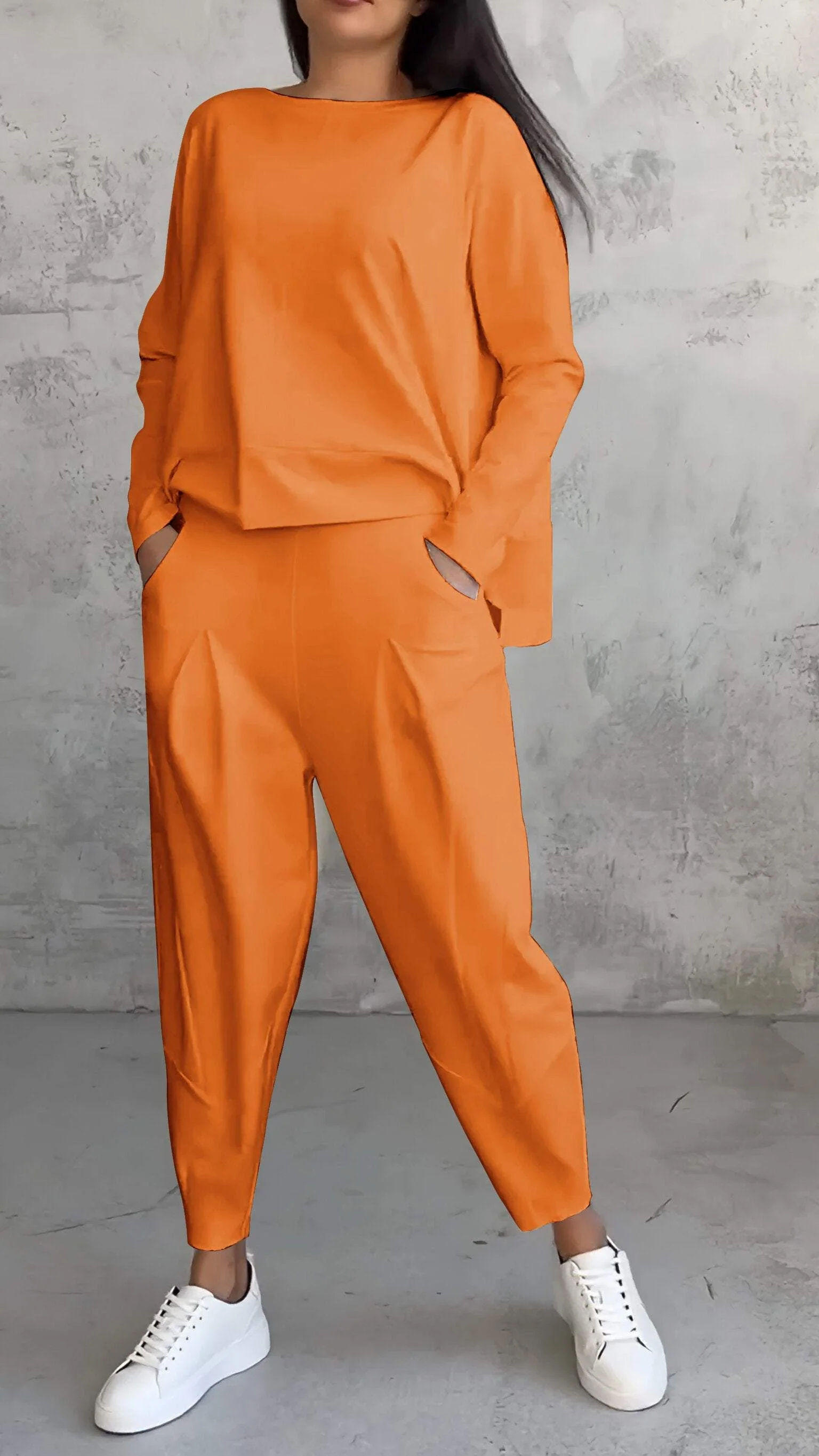Nora | Women's 2 Piece Lounge Set Long Sleeve Top and Pants - Image 5