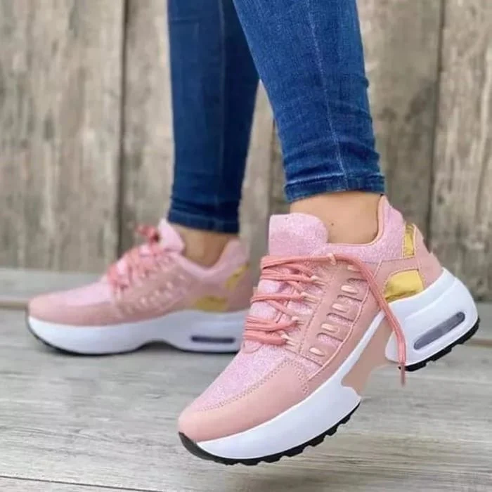 Nova | Women's Chunky Sneakers Lace Up Platform Athletic Shoes - Image 4