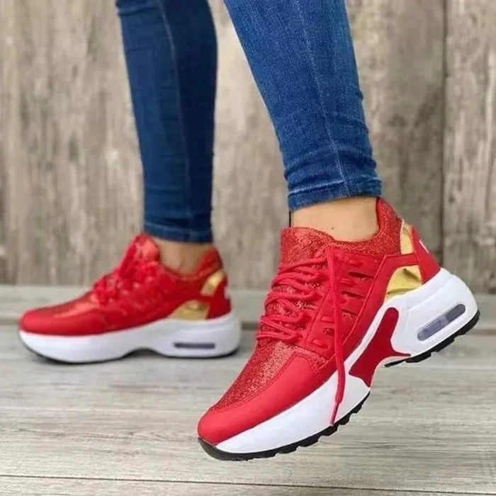 Nova | Women's Chunky Sneakers Lace Up Platform Athletic Shoes - Image 7