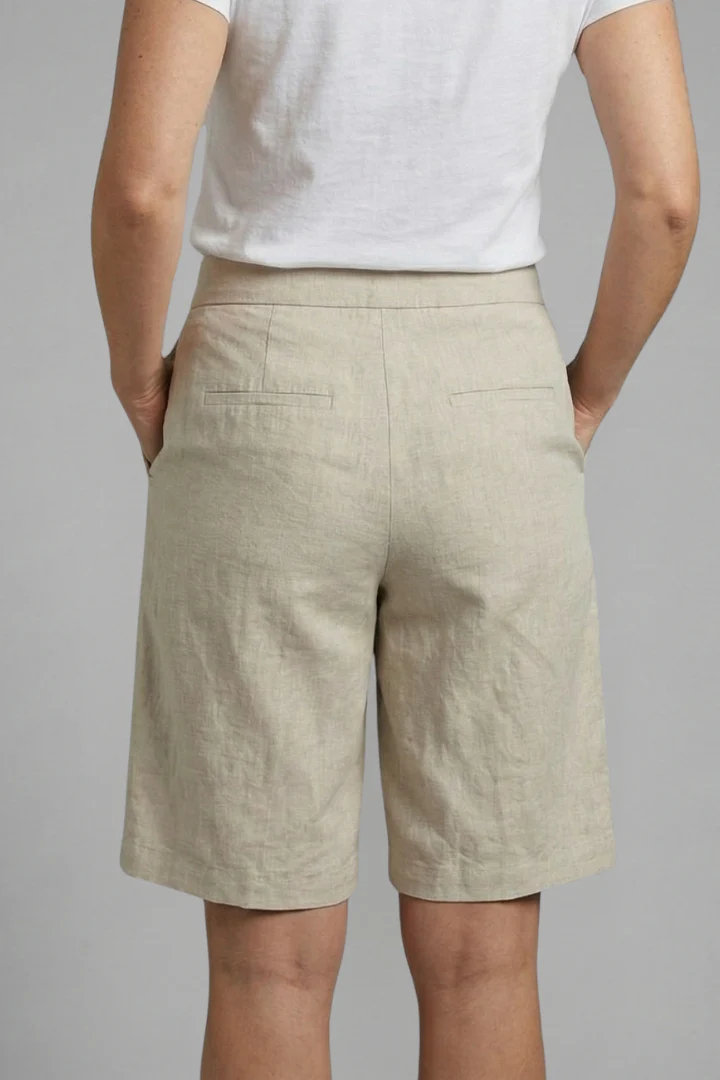 Octavia | Women's High Waisted Knee Length Shorts - Image 5