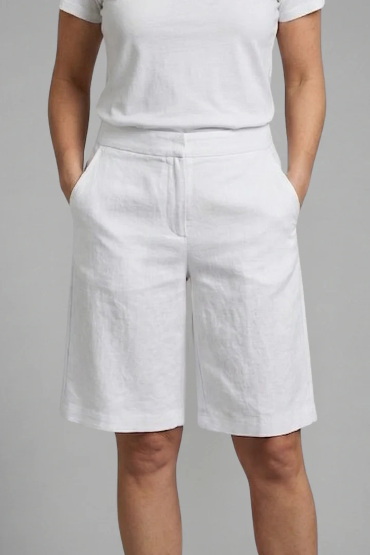 Octavia | Women's High Waisted Knee Length Shorts - Image 7