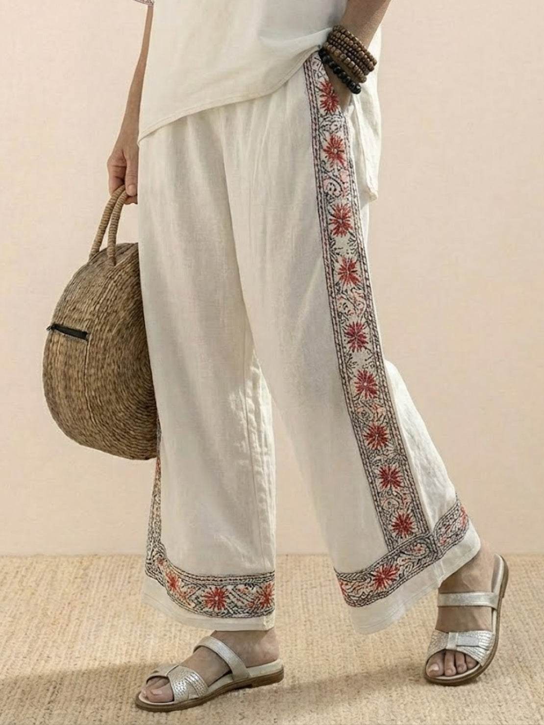 Paloma | Women's Casual Striped Wide-Leg Pants and Tee Two-Piece Set - Image 24
