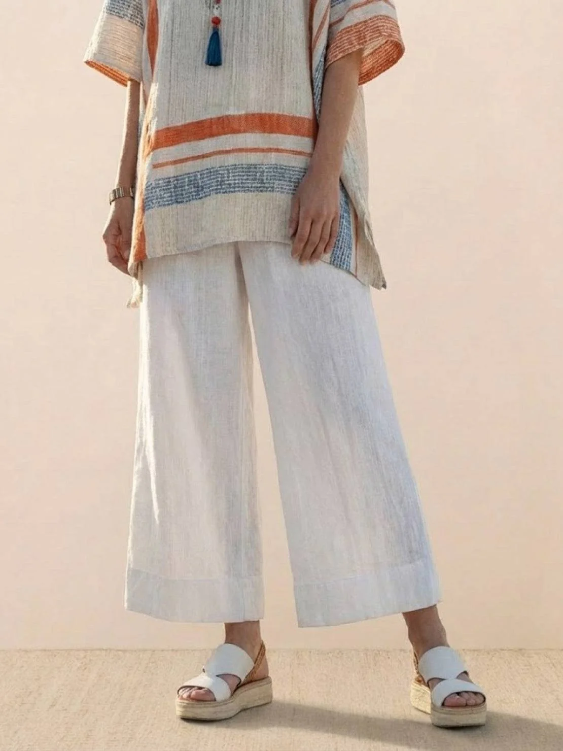 Paloma | Women's Casual Striped Wide-Leg Pants and Tee Two-Piece Set - Image 69