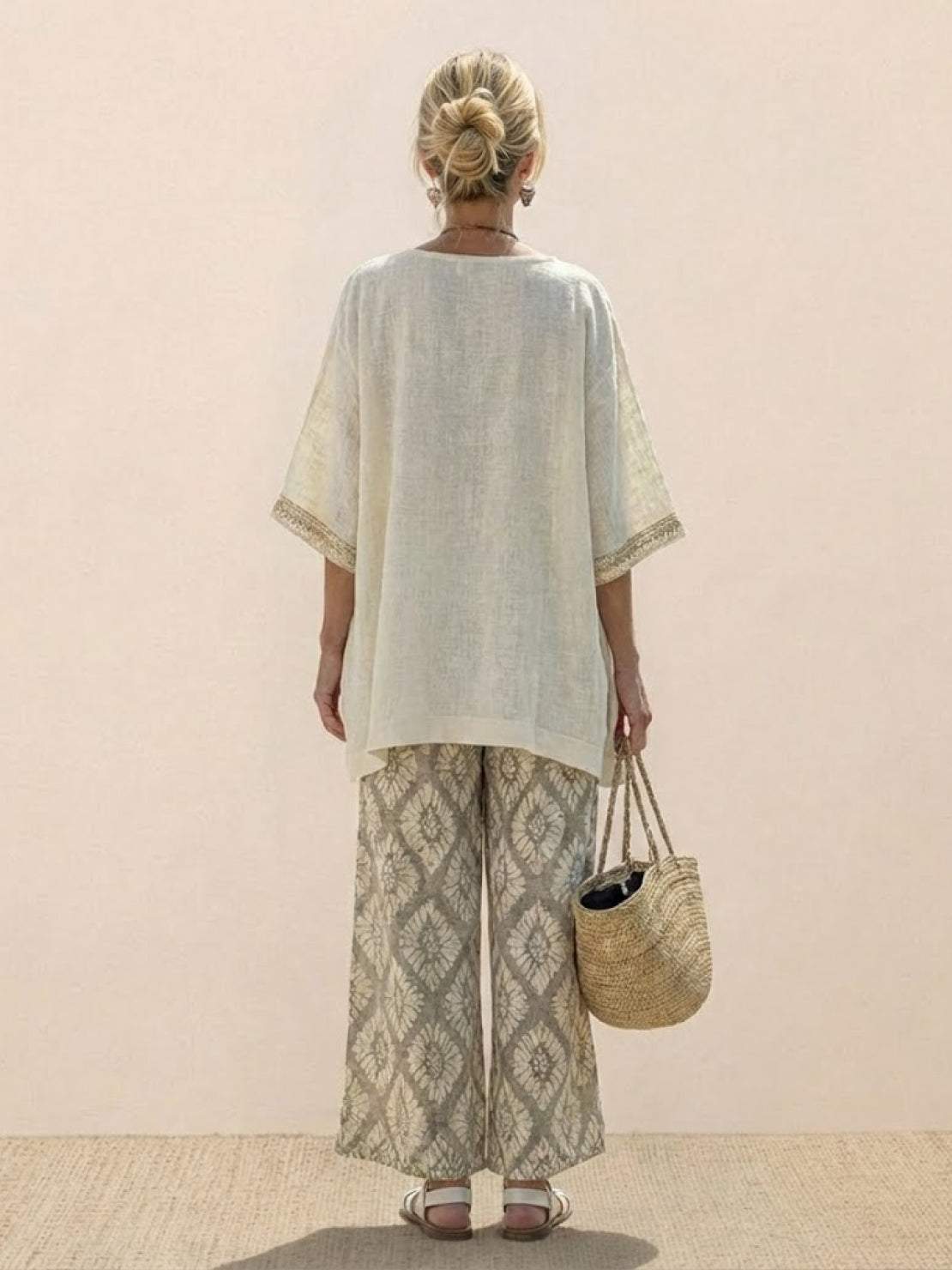 Paloma | Women's Casual Striped Wide-Leg Pants and Tee Two-Piece Set - Image 91