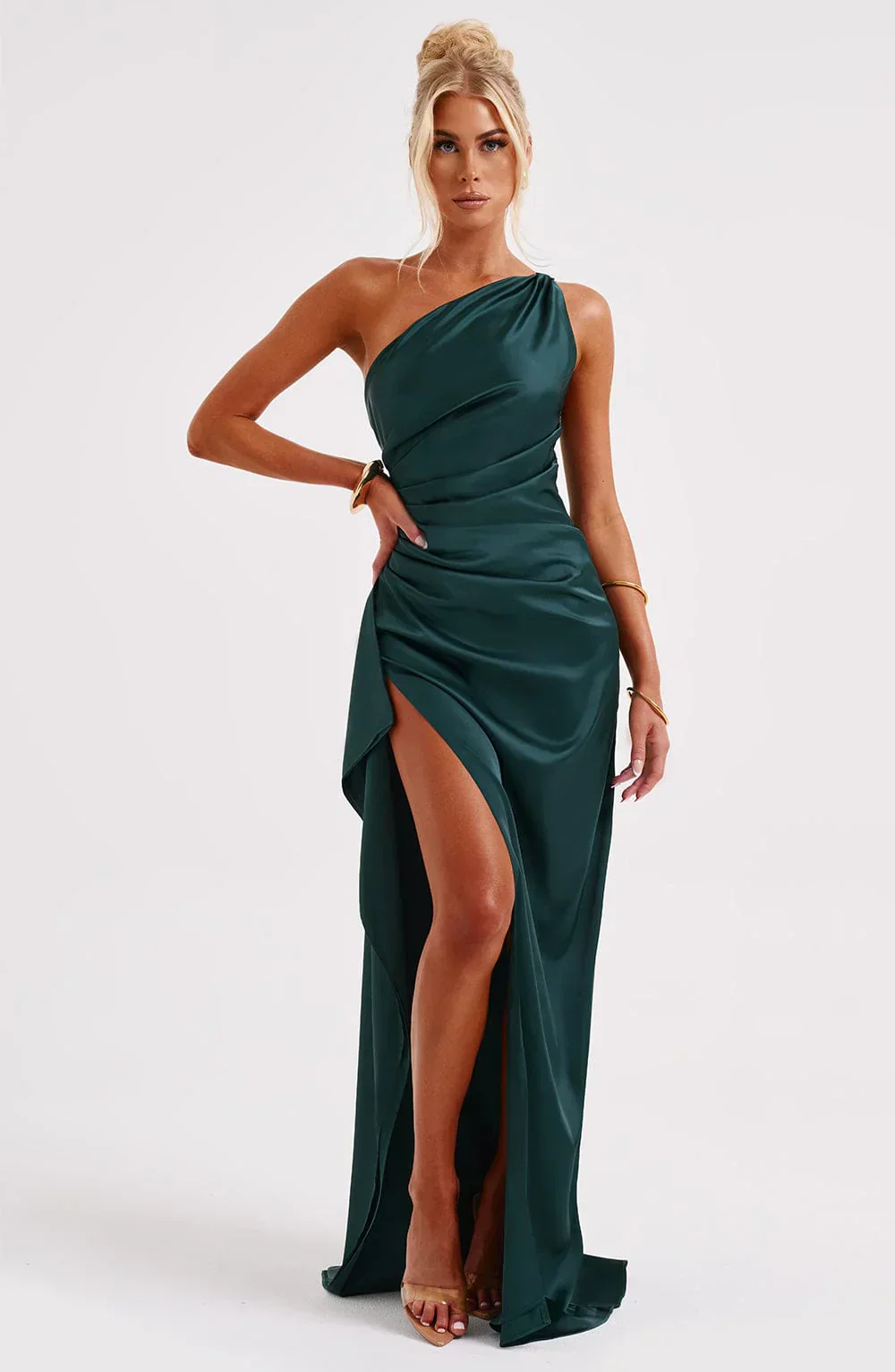 Pandora | Women's One Shoulder Evening Dress - Image 56