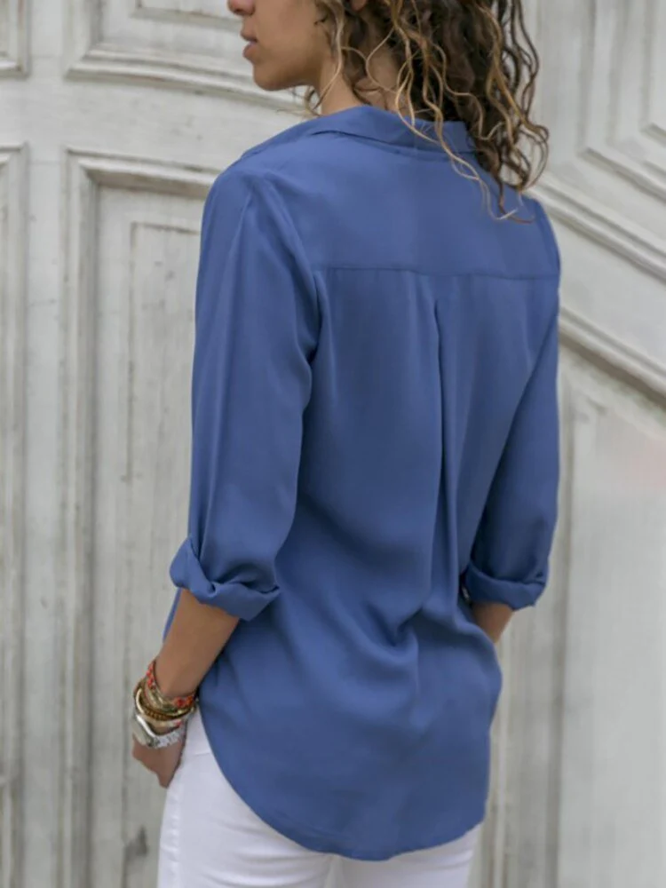 Penelope | Women's Button Down Long Sleeve Shirt - Image 10