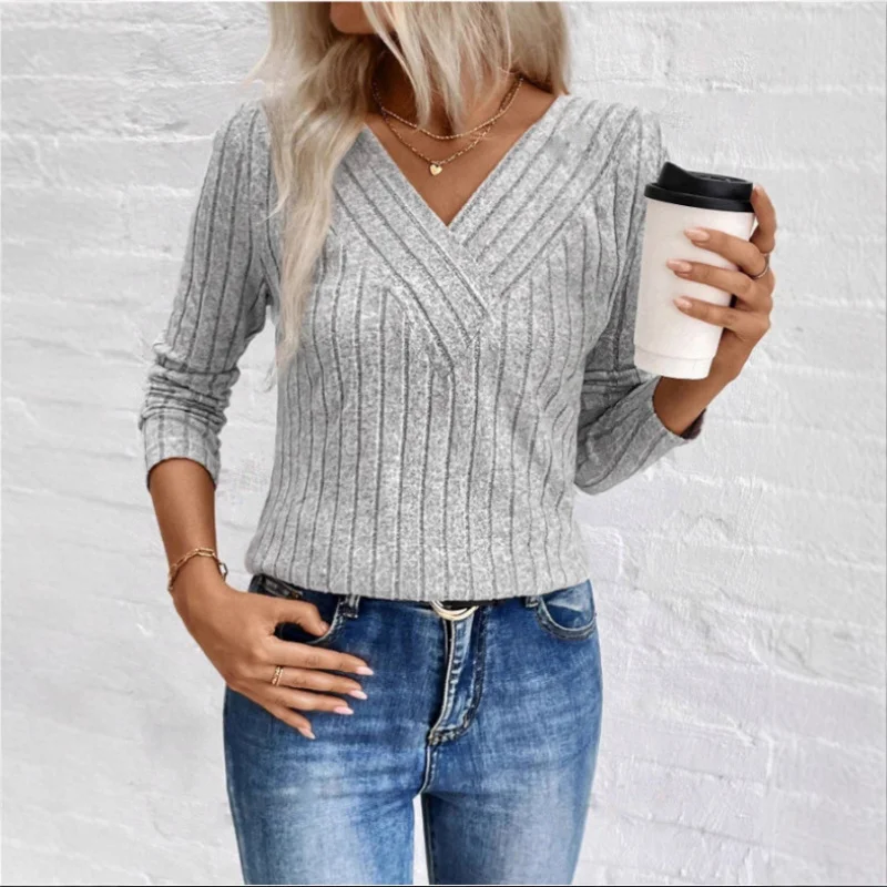 Quinn™ | Elegant Sunken Stripe Sweater - Image 4