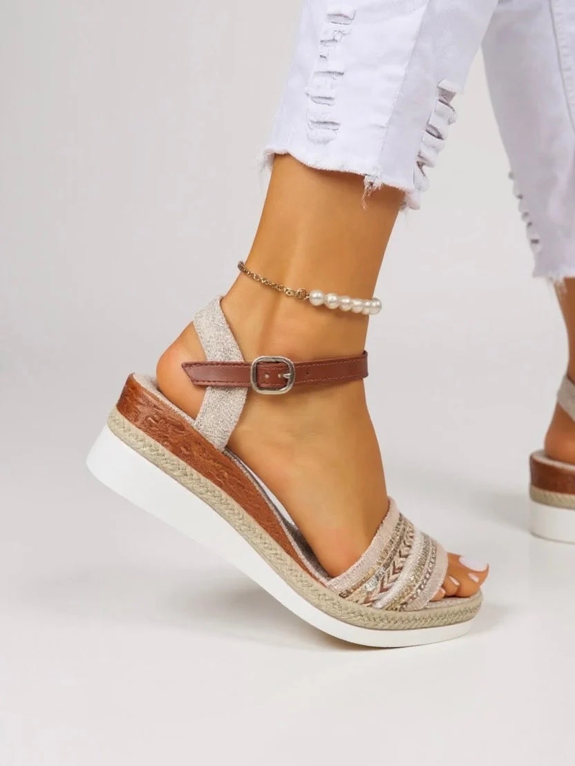 Raven | Women's Cushioned Wedge Sandals - Image 4