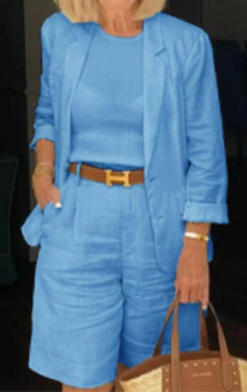 Reagan | Women's Blazer & Bermuda Shorts Two-Piece Suit Set - Image 2