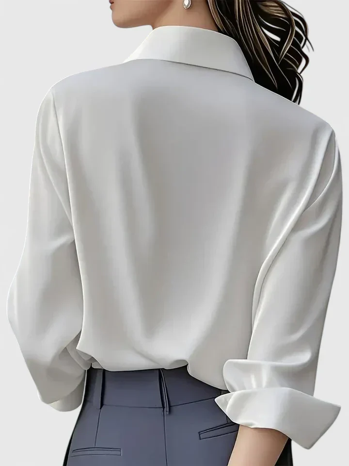 Reese | Women's Elegant Button Down Shirt with Concealed Placket - Image 10