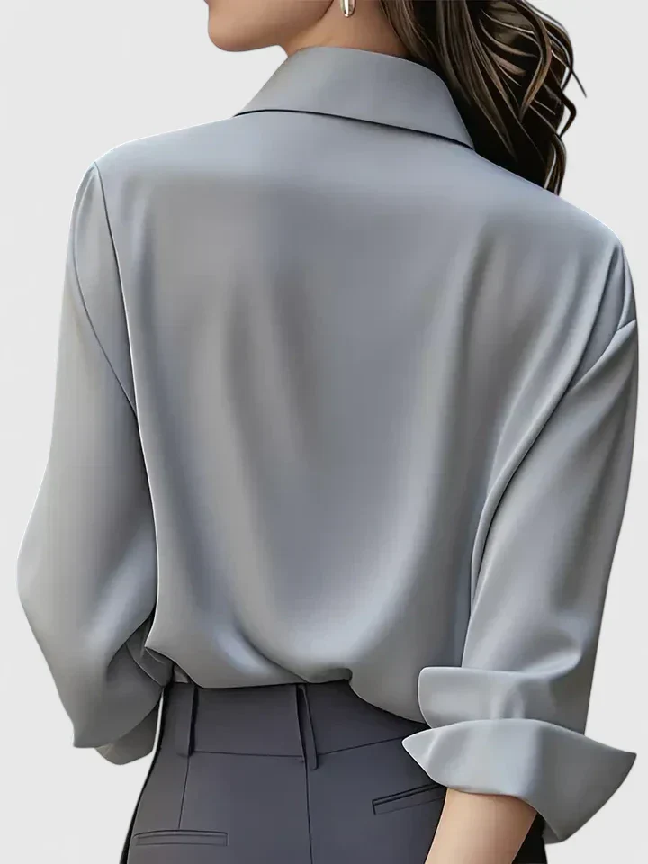 Reese | Women's Elegant Button Down Shirt with Concealed Placket - Image 11