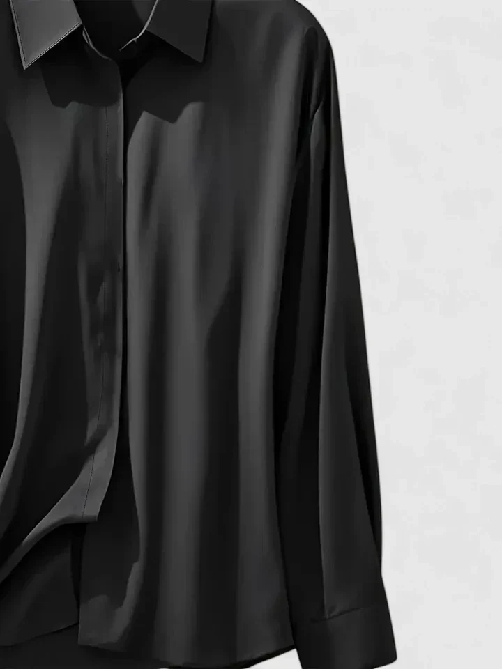 Reese | Women's Elegant Button Down Shirt with Concealed Placket - Image 12