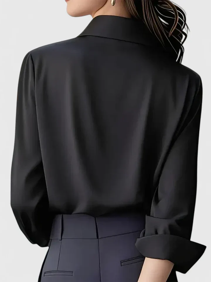 Reese | Women's Elegant Button Down Shirt with Concealed Placket - Image 7