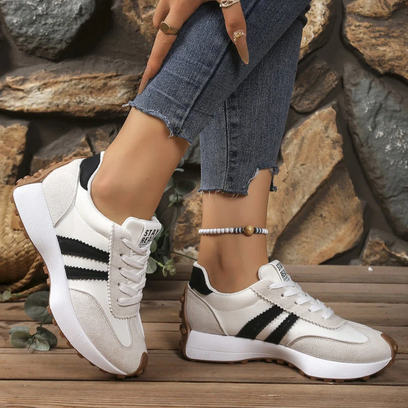 Reeve | Women's Retro Platform Sneakers Lace Up Chunky Sole - Image 5