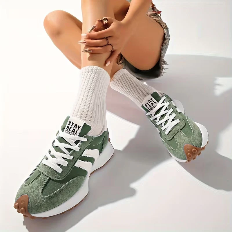 Reeve | Women's Retro Platform Sneakers Lace Up Chunky Sole - Image 7