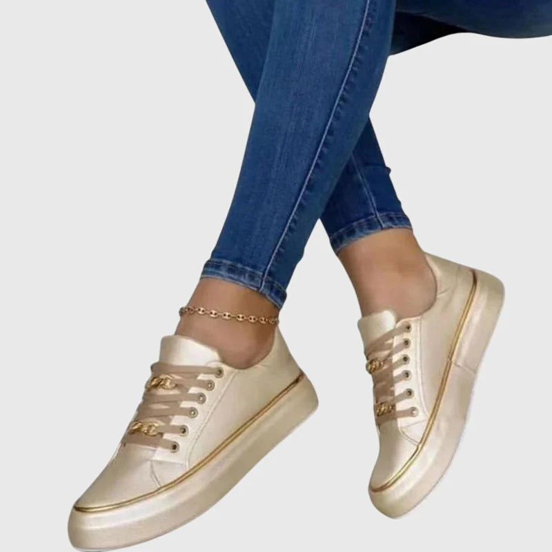 Riley | Women's Casual Lace-Up Sneakers with Arch Support - Image 3