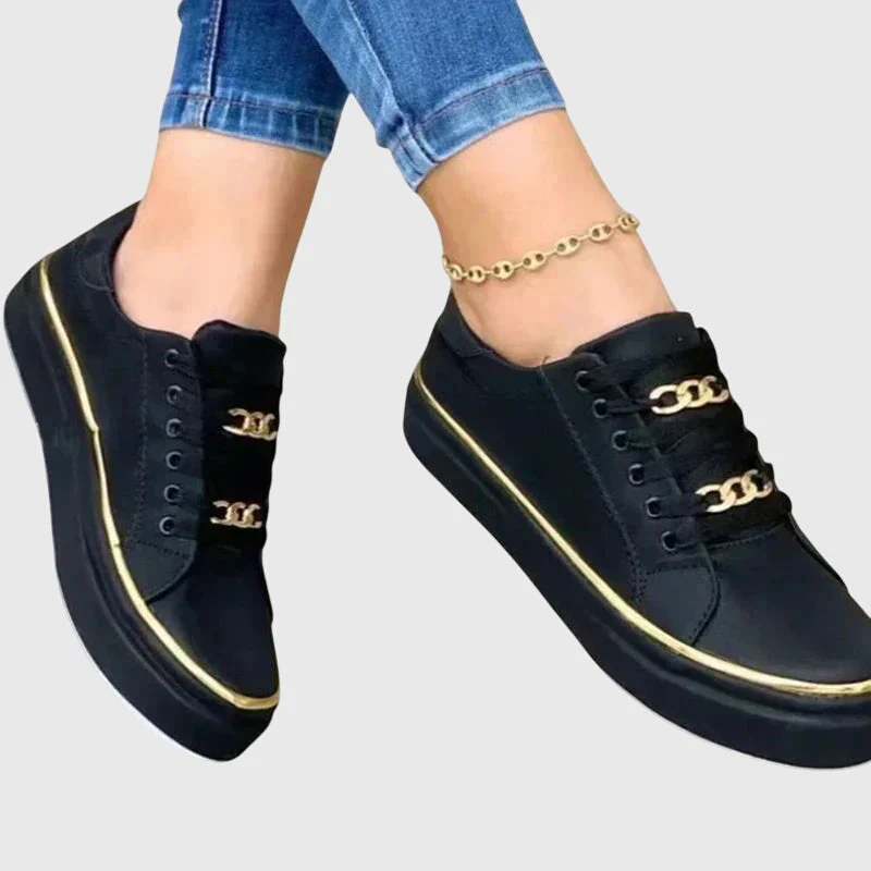 Riley | Women's Casual Lace-Up Sneakers with Arch Support - Image 4