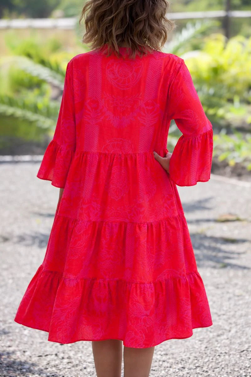 Sage | Women's Boho Flowy Loose Fit Draped Dress - Image 5