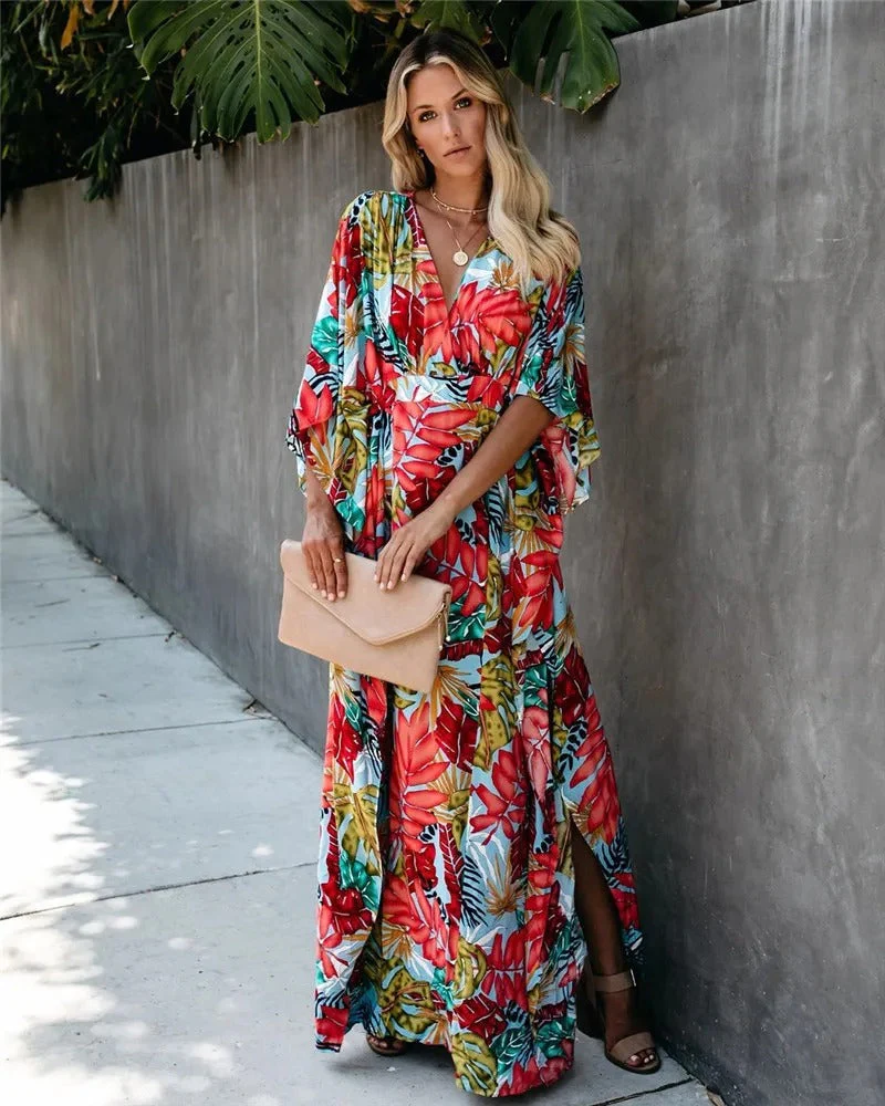 Serena | Women's Wedding Guest Wrap Maxi Dress - Image 3