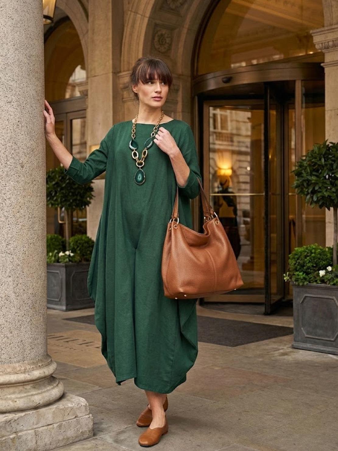 Serena | Women's Oversized Boho Maxi Dress with 3/4 Sleeves - Image 16