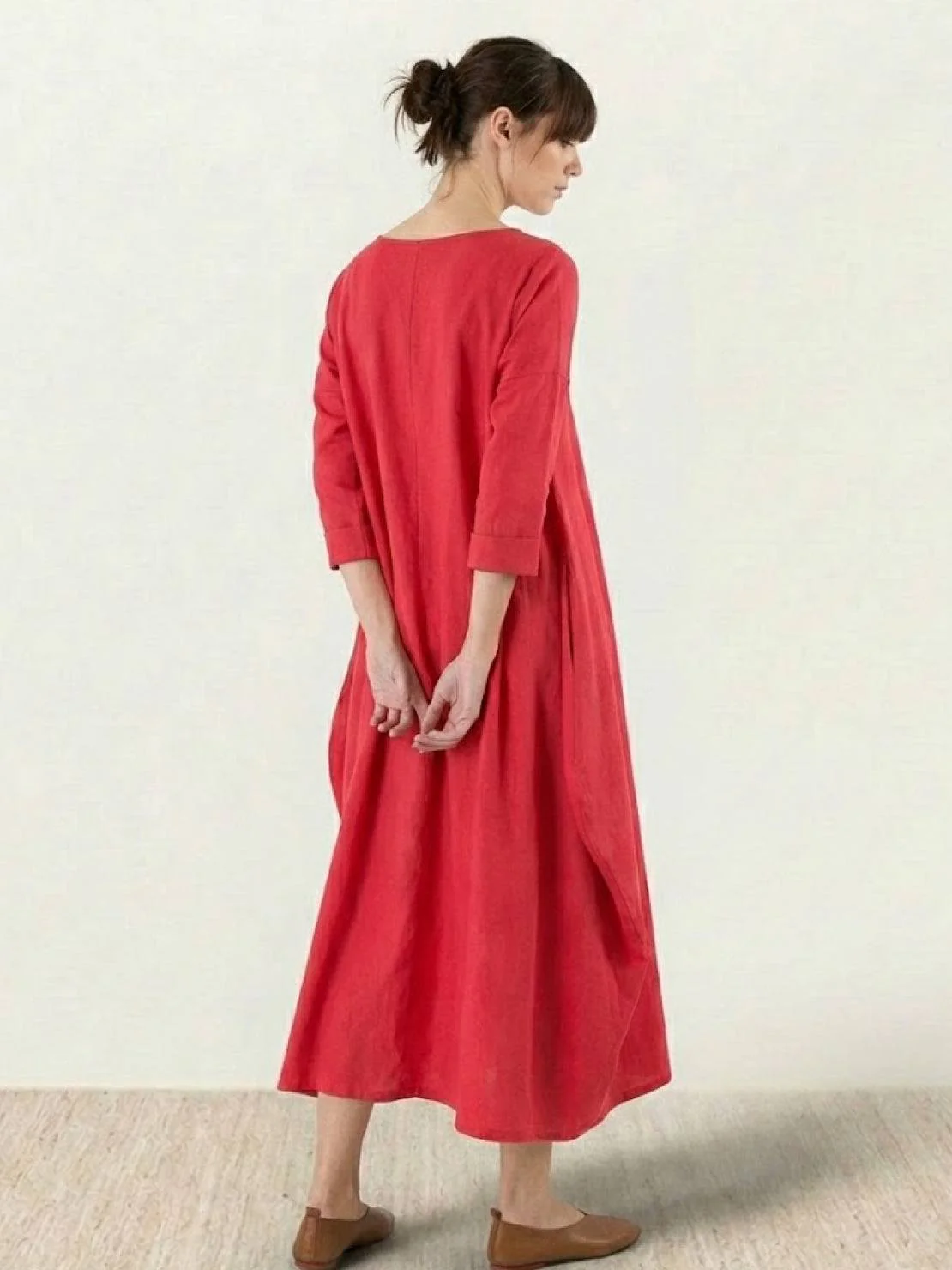 Serena | Women's Oversized Boho Maxi Dress with 3/4 Sleeves - Image 22