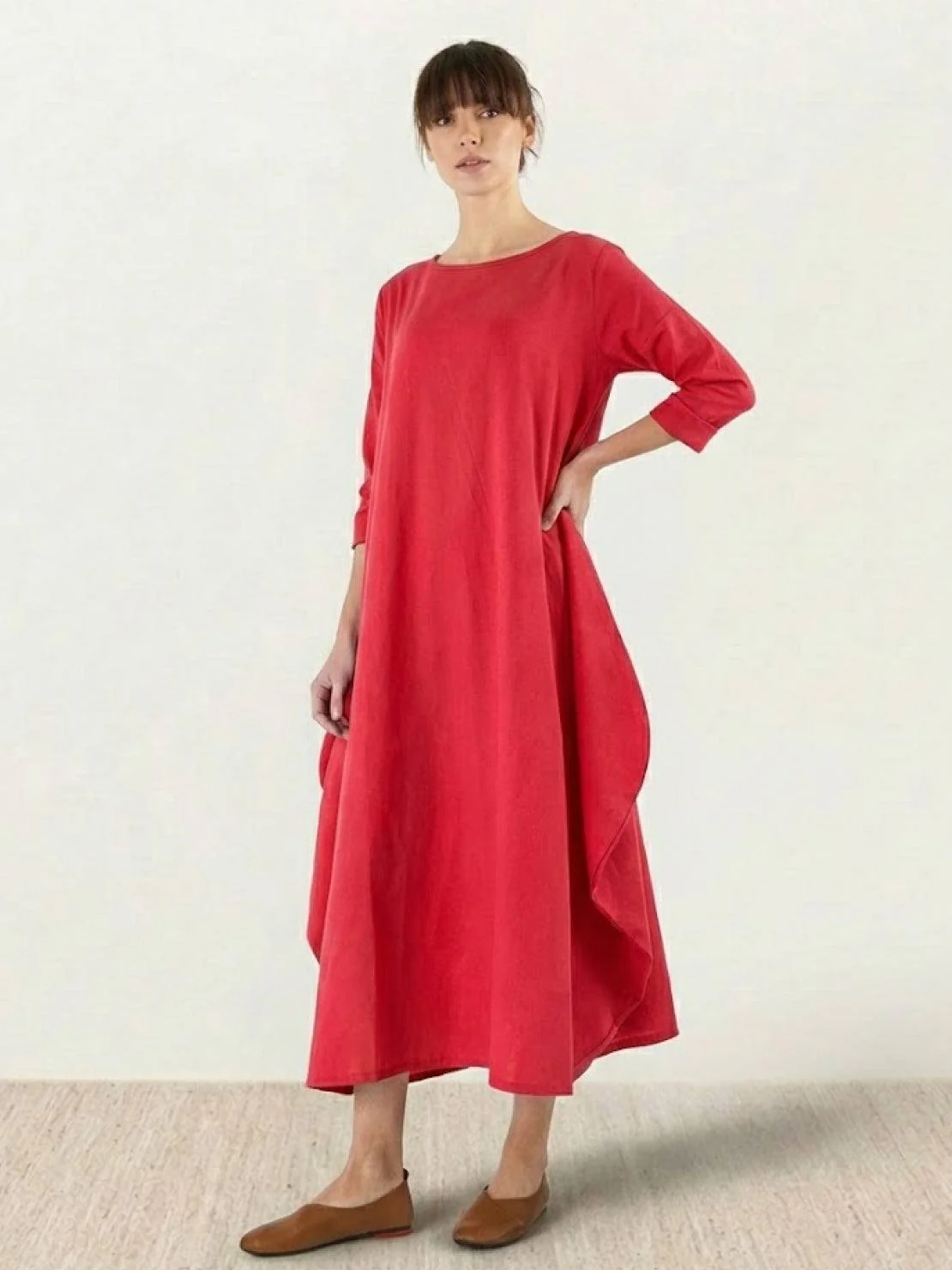 Serena | Women's Oversized Boho Maxi Dress with 3/4 Sleeves - Image 23