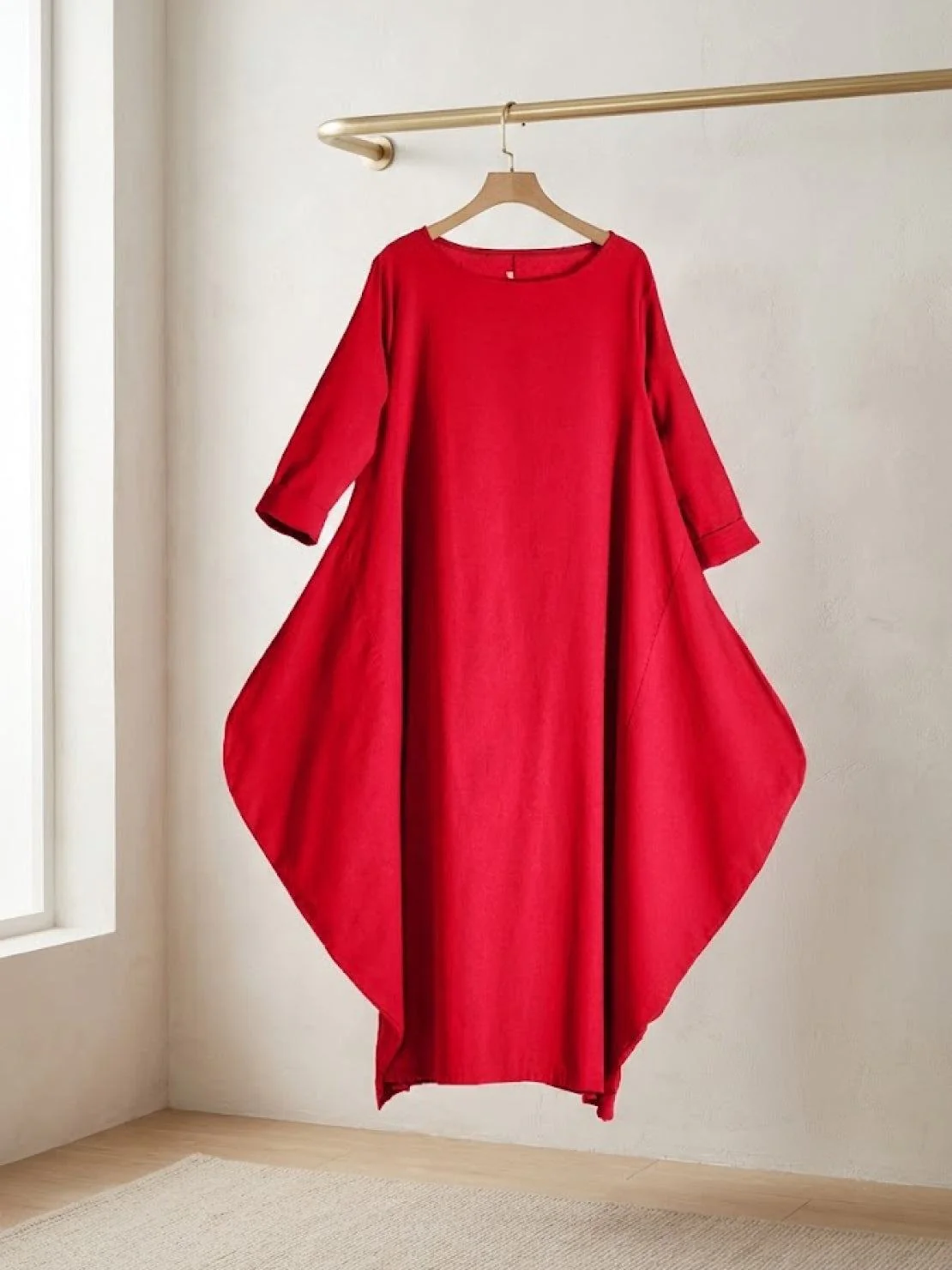 Serena | Women's Oversized Boho Maxi Dress with 3/4 Sleeves - Image 24