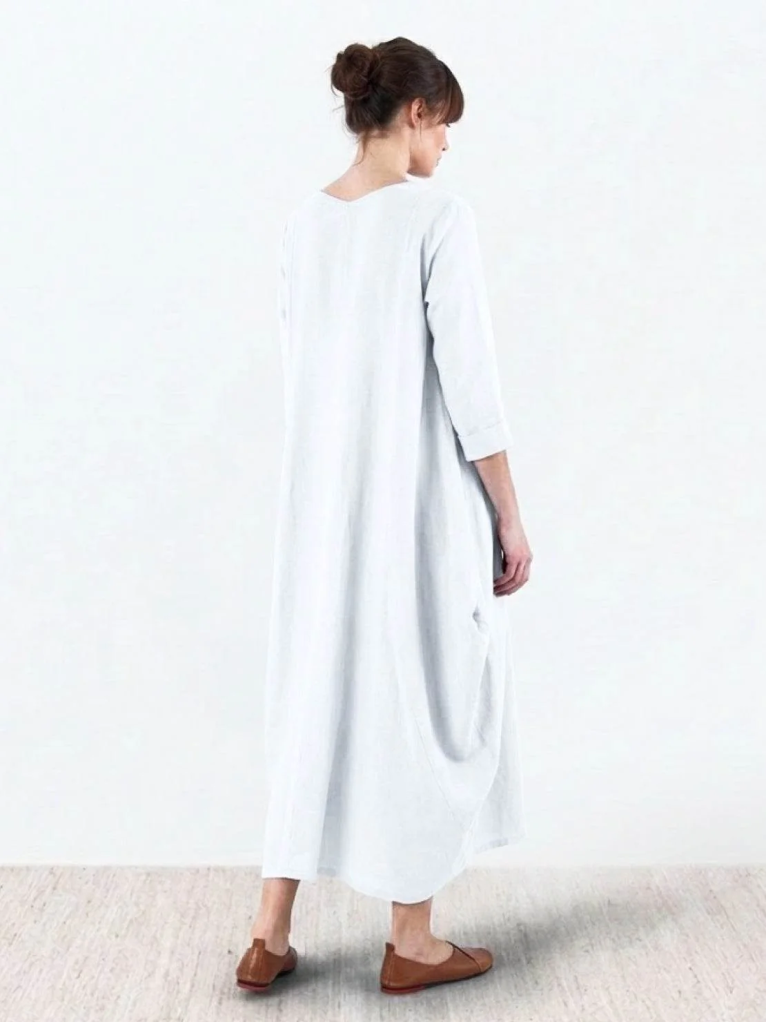 Serena | Women's Oversized Boho Maxi Dress with 3/4 Sleeves - Image 27