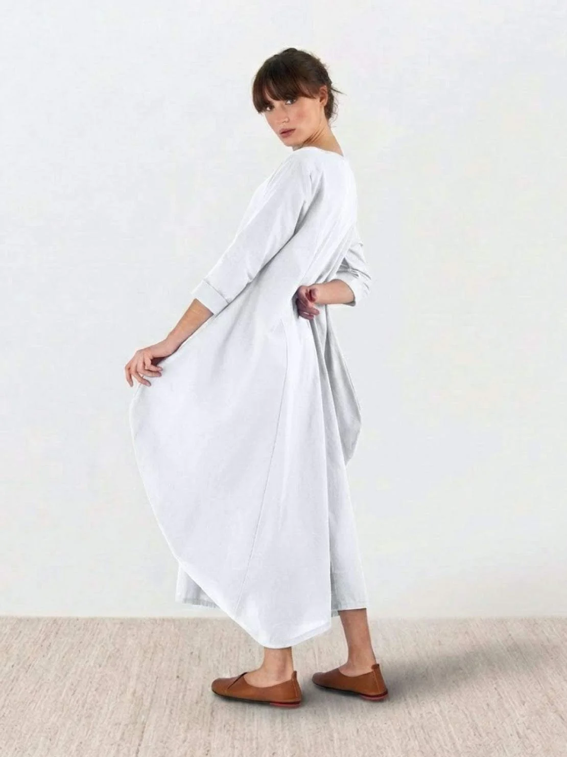 Serena | Women's Oversized Boho Maxi Dress with 3/4 Sleeves - Image 28
