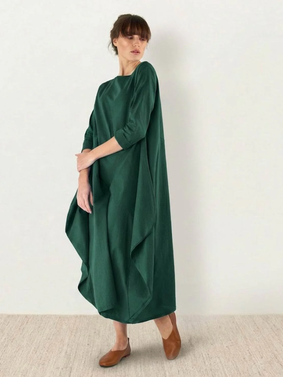Serena | Women's Oversized Boho Maxi Dress with 3/4 Sleeves - Image 3