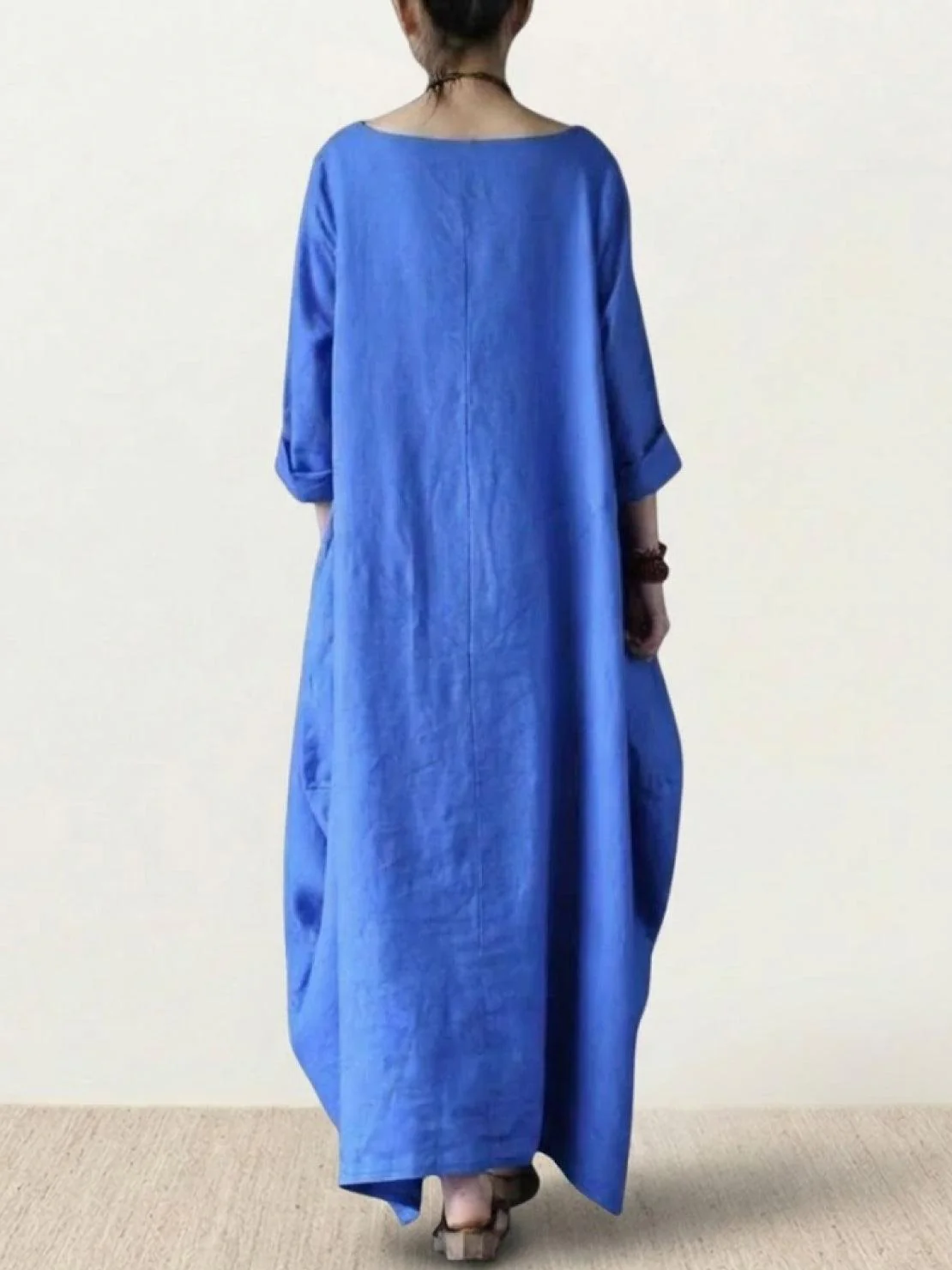 Serena | Women's Oversized Boho Maxi Dress with 3/4 Sleeves - Image 7
