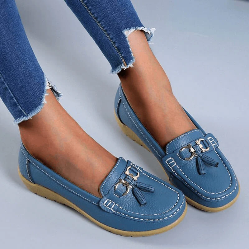 Talia | Women's Tassel Loafers Slip On Flat Casual Shoes