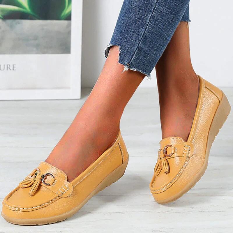 Talia | Women's Tassel Loafers Slip On Flat Casual Shoes - Image 6