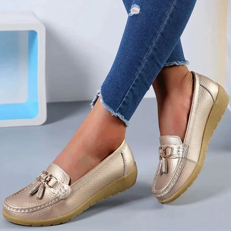 Talia | Women's Tassel Loafers Slip On Flat Casual Shoes - Image 7