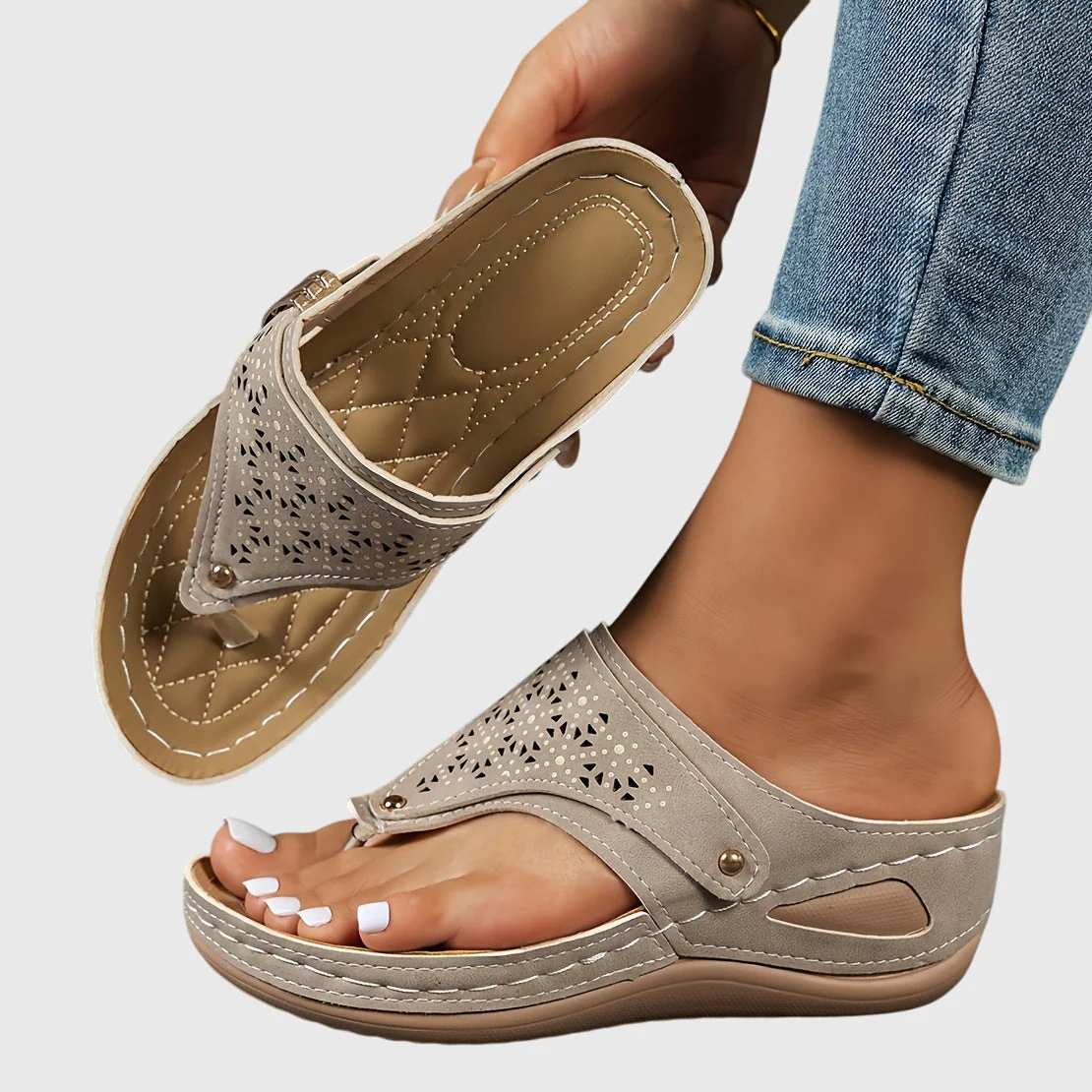 Theodoros | Women's Platform Ankle Strap Sandals - Image 10