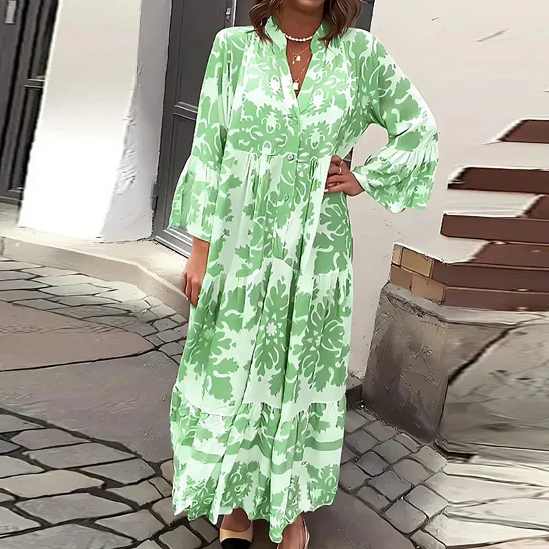 Valencia | Women's Floral Long Sleeve Midi Dress - Image 5
