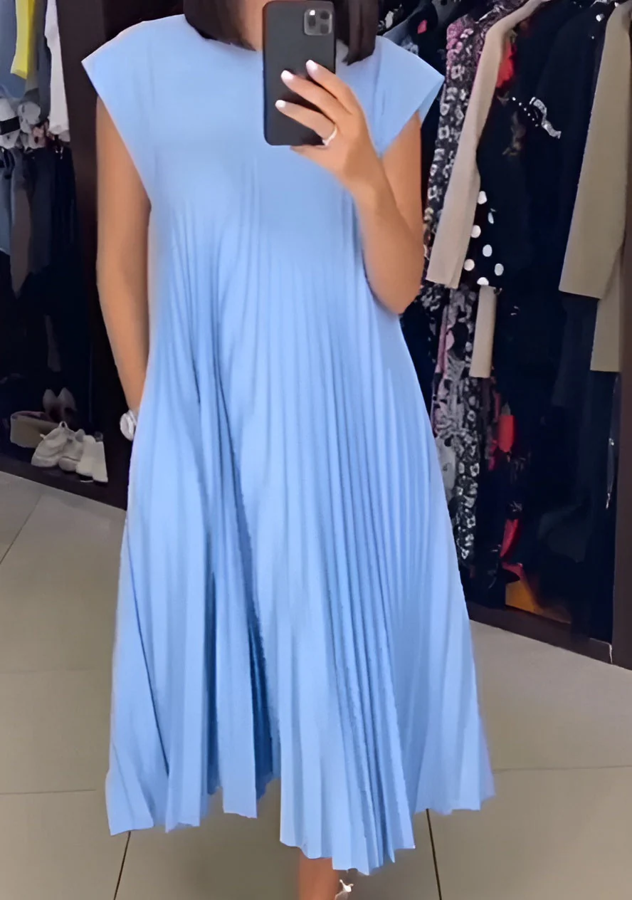 Valentina | Women's Pleated Elegant Dress Evening - Image 4