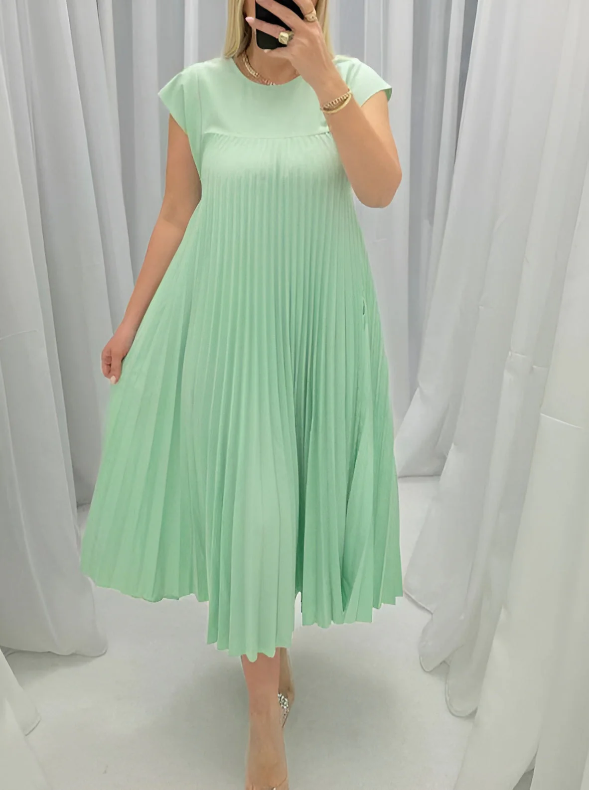 Valentina | Women's Pleated Elegant Dress Evening - Image 5