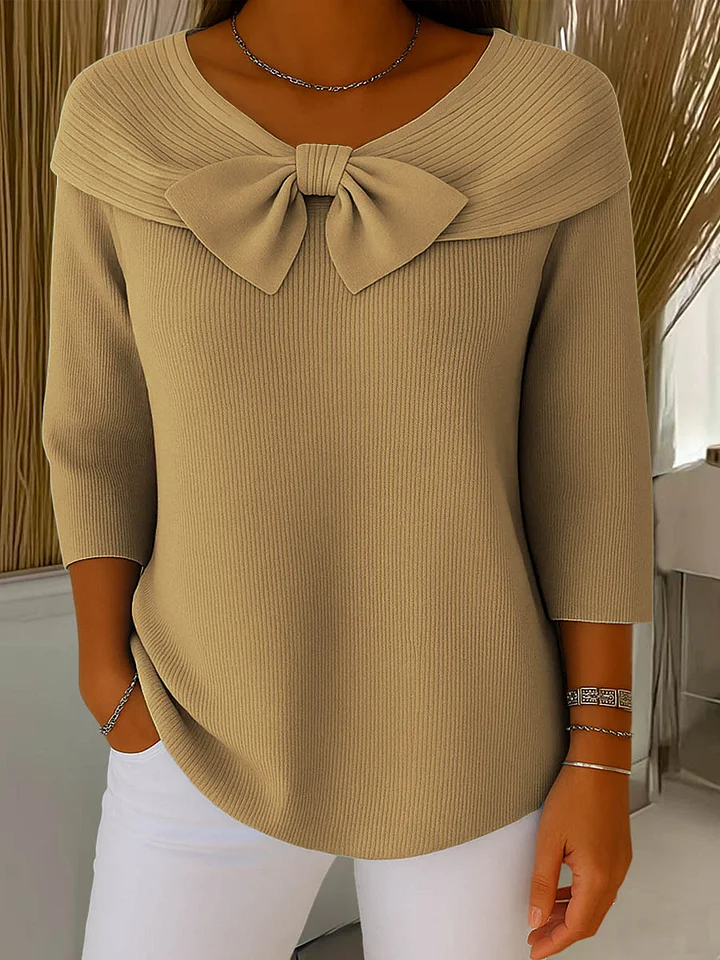 Violet™ | Sweater with Bow - Image 3