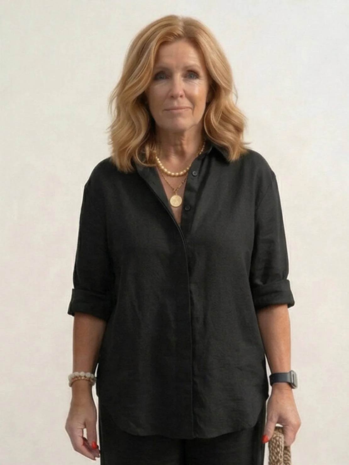 Vivian | Women's Casual Button-Down Shirt and Wide-Leg Pants Set - Image 31