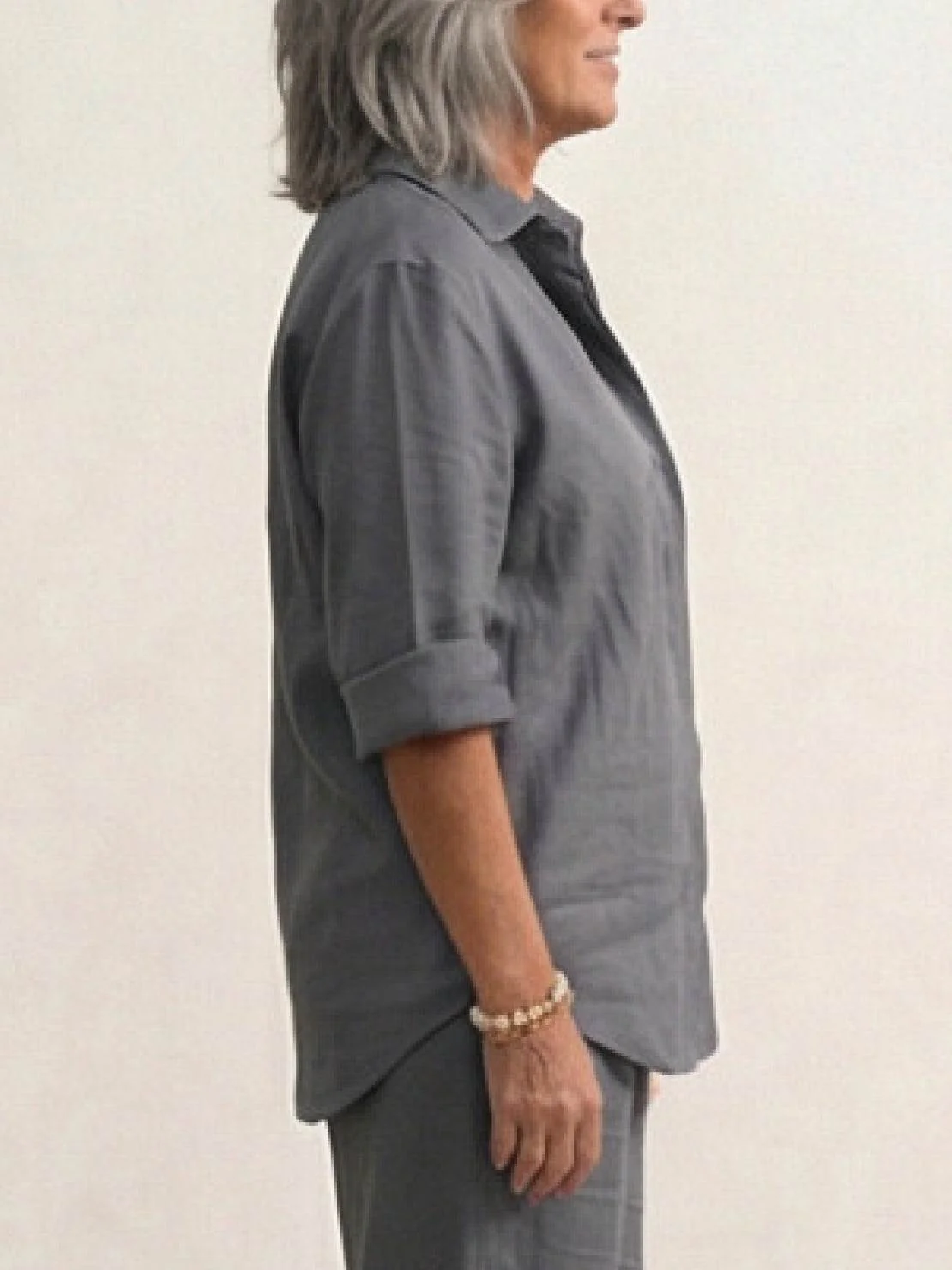 Vivian | Women's Casual Button-Down Shirt and Wide-Leg Pants Set - Image 48