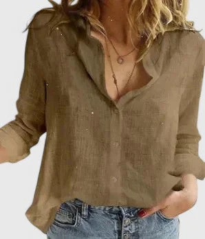 Winifred | Women's Floral V-Neck Long Sleeve Blouse - Image 10