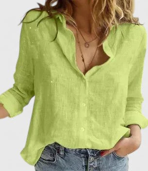 Winifred | Women's Floral V-Neck Long Sleeve Blouse - Image 5